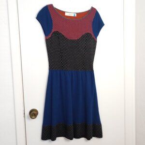 Sparrow Anthropologie Intarsia Lambswool Cashmere Blend Knit Boho Dress